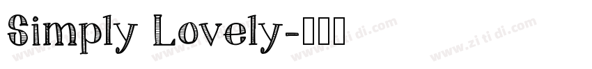 Simply Lovely字体转换